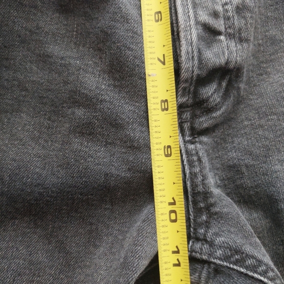 Agolde Nico Cassette  Distressed Black Button Fly Jeans Size 29 - Picture 11 of 13